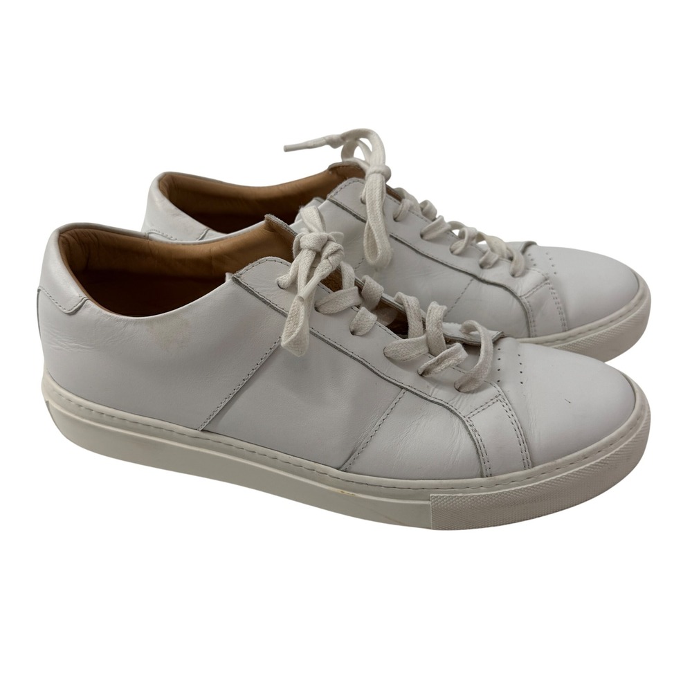 Greats The Royale White Leather Low Top Sneakers Mens Size 10 Brooklyn